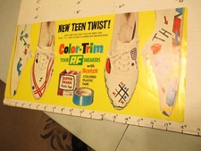 PF FLYER shoes 1950s Dick Clark TV American Bandstand store sign Scotch tape