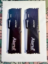 Kingston FURY Beast RGB 64GB (2 x 32GB) PC5-44800 (DDR5-5600) DIMM Memory. RGB