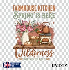Spring Cat UV DTF Sticker - Glass Laptop Tumbler Cup hm633