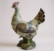 Figura de gallo de mosaico Ganz casa de campo rústica 14 pulgadas de alto