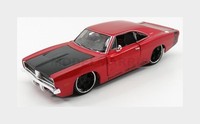 Maisto 32537R Dodge Charger R/T Coupe 1969 Rot Schwarz 1/24