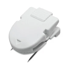 Advantus Panel Wall Clips for Fabric Panels, Standard Size, White, 4/Pack