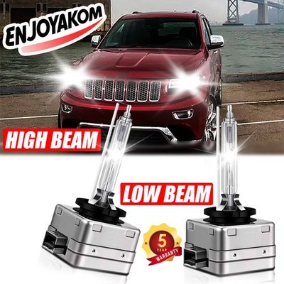For Jeep Cherokee 2014-2019 White HID LED Headlight Kit High Low Beam Bulb Combo
