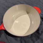 Le Creuset Holly Traditional 2.25 qt 8.25 in Saucier Saucepan Cerise Red — photo 2