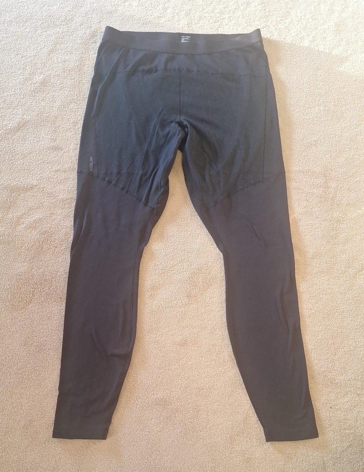 Arcteryx Men’s Size Large Black Bottoms Base Layer Leggings Pants