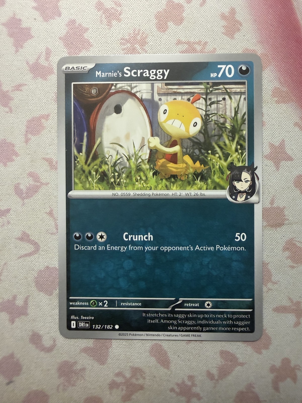 Marnie's Scraggy Common SV10: Destined Rivals 132/182 NM