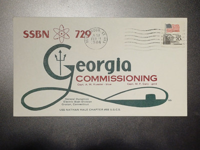 US Navy: USS Georgia (SSBN-729), Commissioning (1984), #9