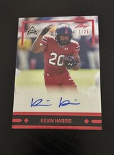 Kevin Harris 2021 Leaf Memories Auto Rookie RC 1991-Style Red /25 South Carolina