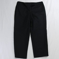 Ann Taylor 6 Black Straight Cropped Stretch Dress Pants