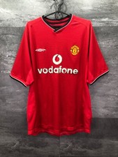 Vintage Manchester United England 2000/2002 Home FOOTBALL SHIRT jersey Umbro