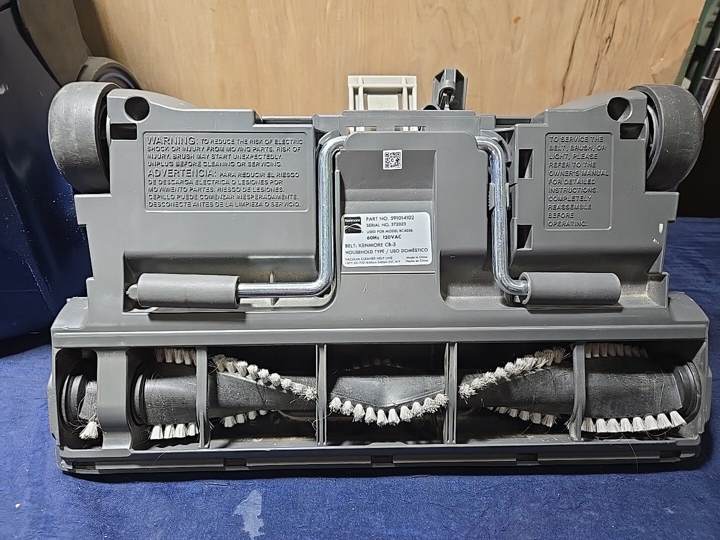 Kenmore BC4026 Bagged Canister Vacuum Blue, Read Desc. 814953015574 eBay