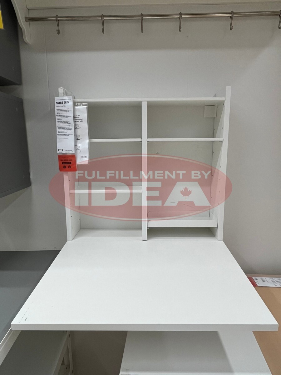 Brand New IKEA IKEA NORBERG Wall-Mounted Drop-Leaf Table White