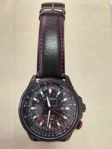 Citizen Promaster Eco-Drive BJ7076-00E Men's Watch Black Dial Analog Solar Used