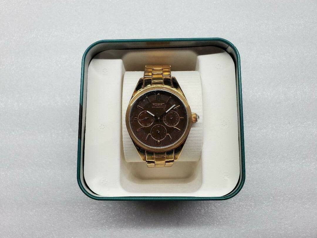 FOSSIL MULTI-FUNCTION BROWN DIAL ROSE GOLD ST.ST.… - image 6