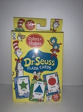 NEW Dr. Seuss Flash Cards - 36 COLOR AND SHAPES, Preschool Learning, Educational