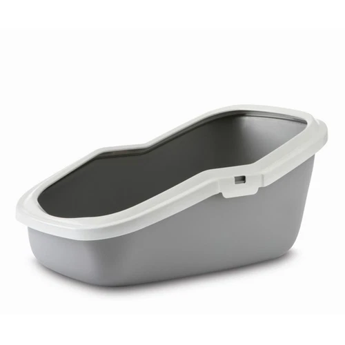 Savic Aseo Open Cat Litter Tray 56 x 39 x 27cm Cat Kitten Pan Toilet Deep HiSide