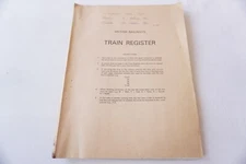 1986 Syston North Train Register Book Signal Box Signalling Signals Railway