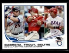 2013 Topps #294 2012 (Miguel Cabrera / Mike Trout / Adrian Beltre) card