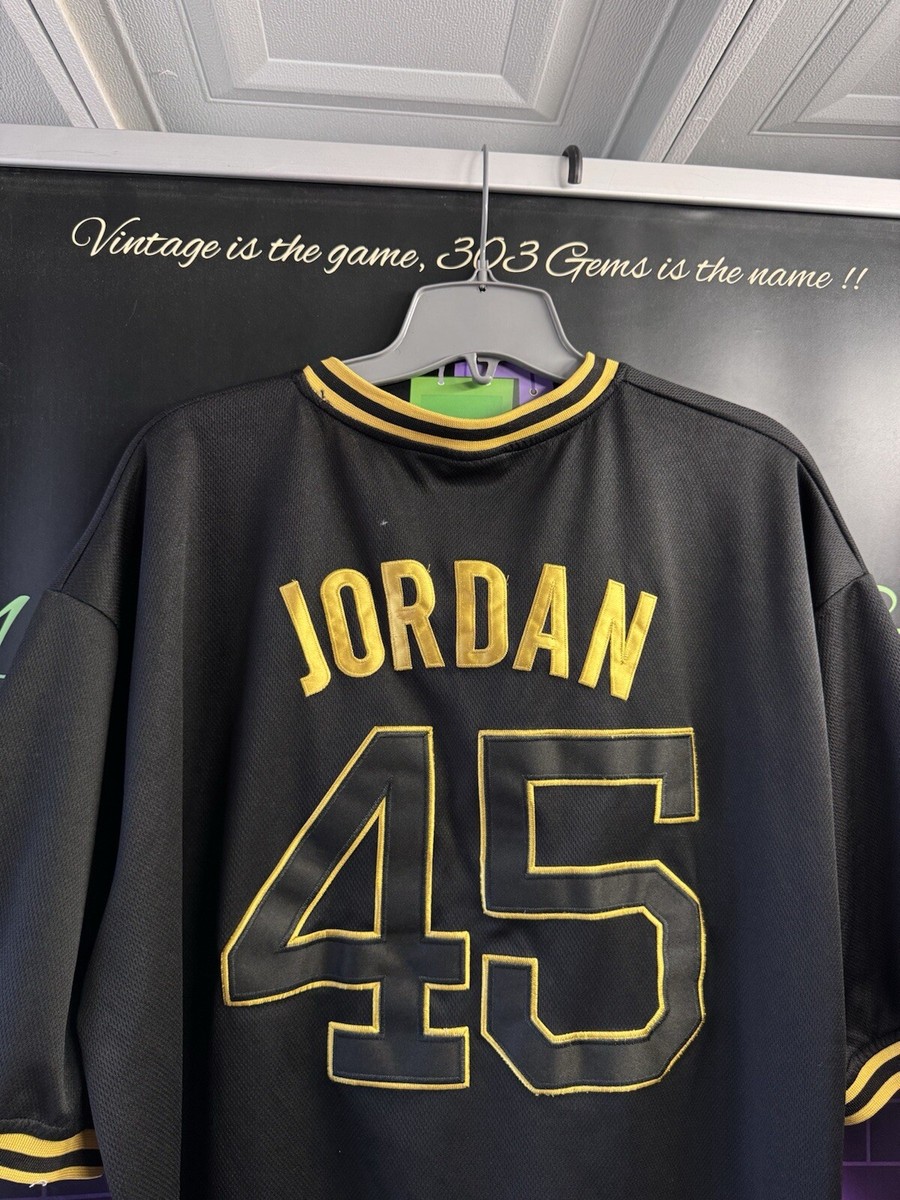GOLD Nike Michael Jordan #45 Chicago White Sox STITCHED MLB