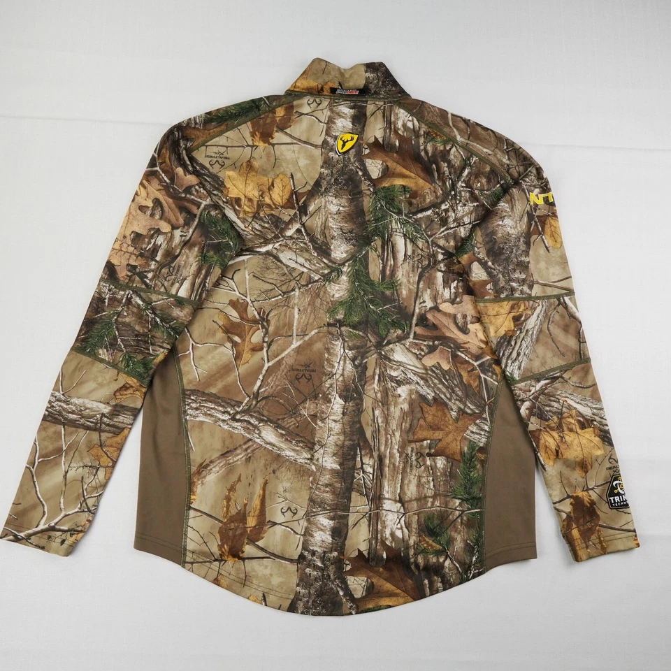 Scent Blocker Shirt Mens Large Real Tree Xtra Camo 1/4 Zip NTS Base Layer Sample - Image 2 of 4