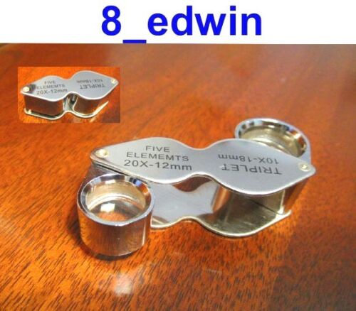 10x AND 20x Jeweler's Loupe Dual lenses - Sale !  Fast Shipping from Victoria  - Photo 1 sur 7