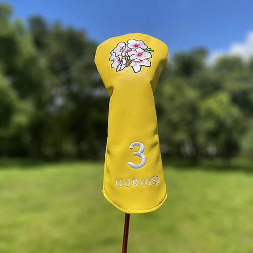 Cubierta de cabeza de madera Master Flower Golf cubierta de cabeza PU conductor calle híbrido cubierta de club - Imagen 25 de 55