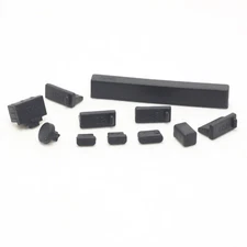 Anti-Dust Plug Cover for Raspberry Pi 5 4B GPIO USB TYPE-C Micro HDMI RJ45 Black