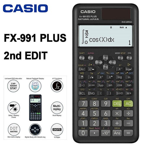 CASIO FX-991ES Plus Advanced Scientific Calculator 417 Functions ClassWiz School - Picture 3 of 14