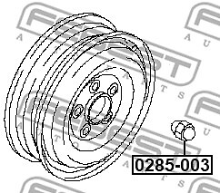 Fits FEBEST 0285-003 NAKRĘTKA KOŁA NISSAN MURANO UK Stock for sale 