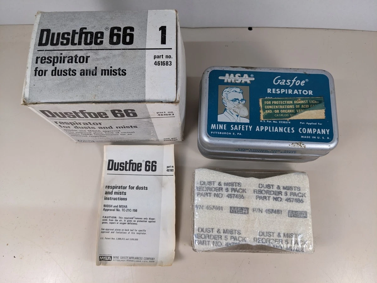 Msa dust deals respirator