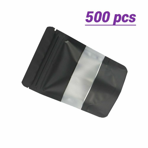 2oz Stand Up Smell Proof Mylar Bags 3.5 w/ Window and Zipper Lock Storage - Picture 11 of 14