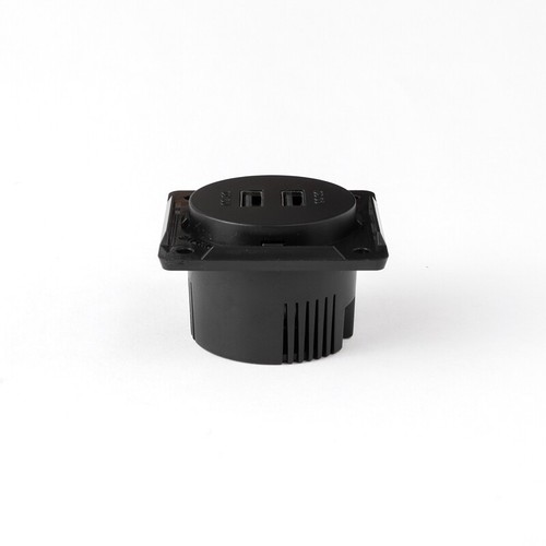 DC Fast Charge 3.0 USB Plug For Boat Trailer Truck Camper Matte Chrome / Black - Picture 4 of 9