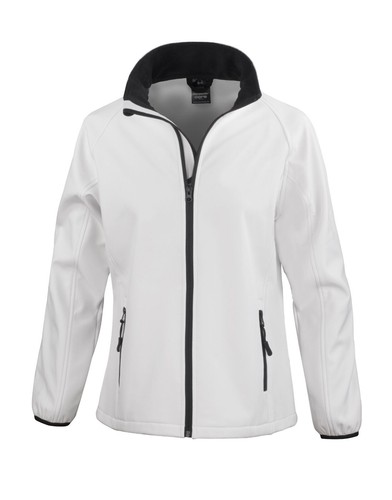 Chaqueta de invierno Result Core para damas lisa con micro lana forrada con cremallera a través de carcasa suave - Imagen 24 de 28