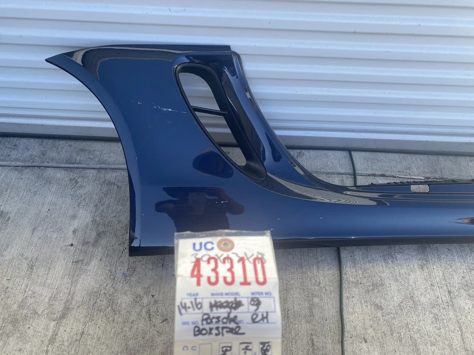 2014 2015 2016 PPORSCHE BOXSTER ПРАВАЯ ПАССАЖИРСКАЯ БОКОВАЯ ЮБКА КАЧАЮЩАЯСЯ ПАНЕЛЬ OEM - Изображение 2 из 4