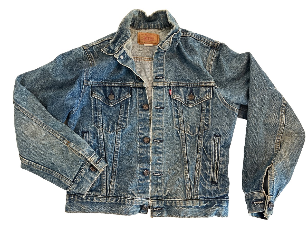 ジャケット・アウター 80s  denim trucker jacket  size20 80s denim trucker jacket size20