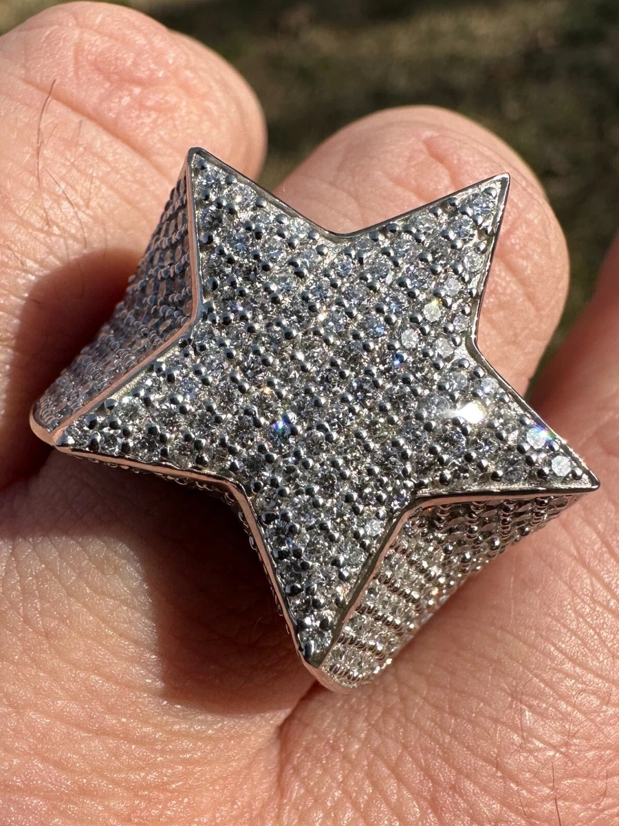 Iced store star ring