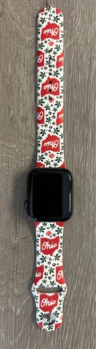 Ohio State Buckeyes Carnation Apple Watch Band - Picture 14 of 16