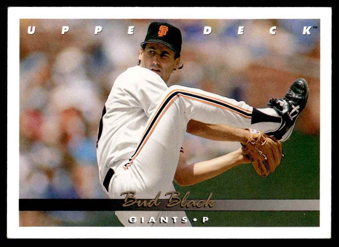 1993 Upper Deck Baseball Card Bud Black San Francisco Giants #229