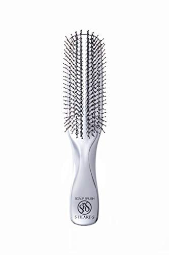 S-HEART-S Professionelle Kopfhautpflege Haarbürste Profi Modell Silber Japan - Bild 2 von 6