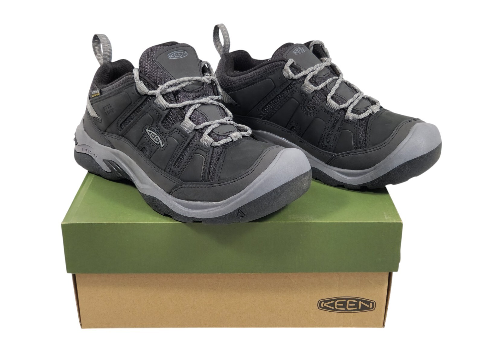 Scarpe sneakers trekking Keen Circadia Vent uomo taglia 7 5 nero acciaio grigio 1026780