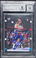 DUDE LOVE SIGNED 2012 WWE TOPPS HERITAGE STICKERS BECKETT AUTO GRADE 10