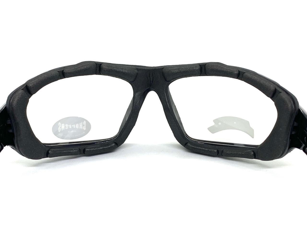 MOTORCYCLE BIKER Riding Driving Padded Protective SUN GLASSES Goggles Clear Lens