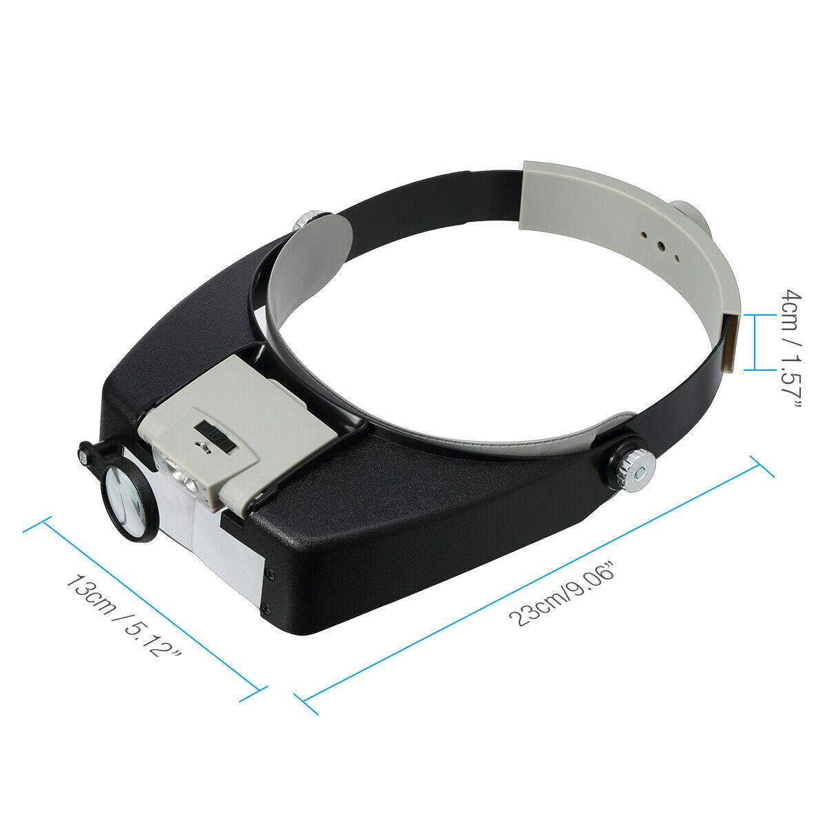Jeweler Magnifier Headband Headset LED Head Lamp Light Magnifying Glass