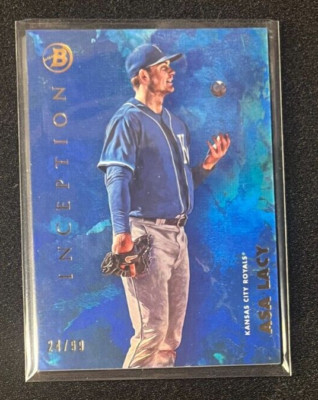 2021 Bowman Inception #17 Asa Lacy Blue Parallel #'d 24/99