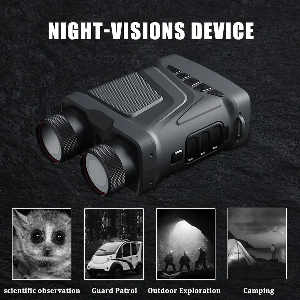 Portable Binoculars Night Vision HD Zoom Telescope Optics Outdoor Hunting Hiking - Image 3 of 4