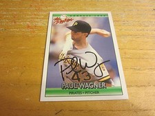 Paul Wagner Autographed Signed 1992 Donruss Rookies #120 ROOKIE Card MLB Pirates