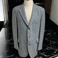 Vintage Givenchy Gentlemen Harris Tweed Union Made Blazer Mens Size 44