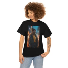 Bold Black Woman: AI Art Unisex Heavy Cotton Tee 51