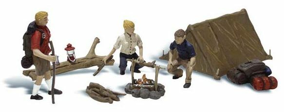 A2754 Woodland Scenics Painted Figures O Campers