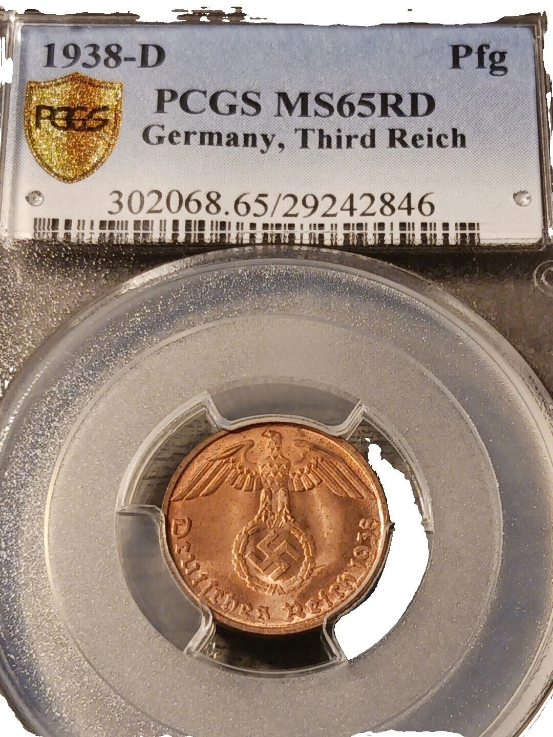 Monedas de cobre 1938 año alemán